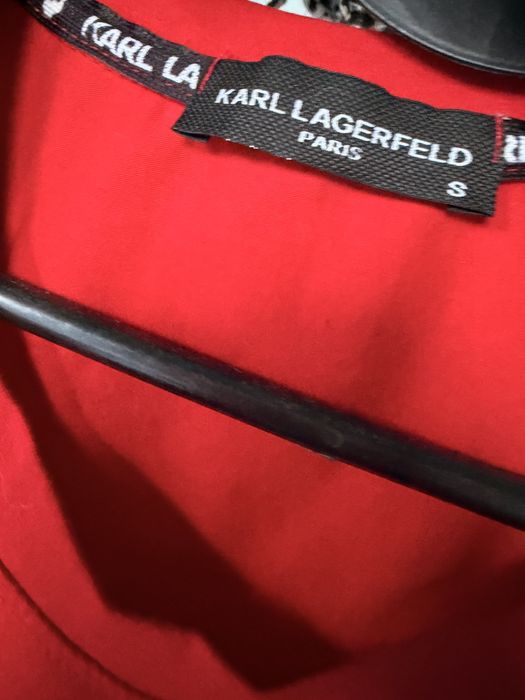 Czerwona koszulka Karl Lagerfeld
