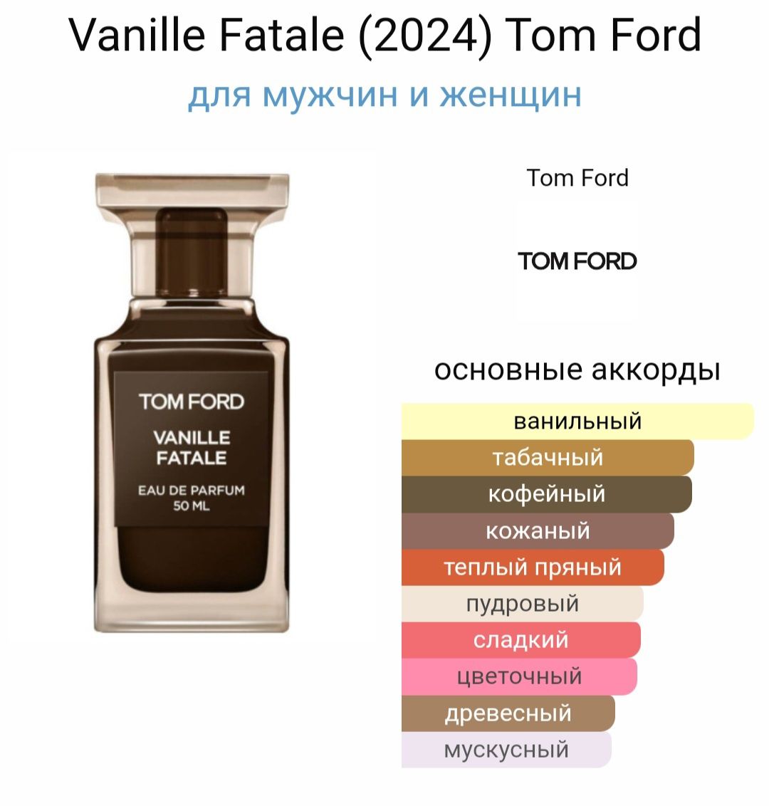 Vanille Fatale (2024) Tom Ford для мужчин и женщин 100 грн. Духи