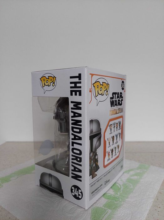 Funko Pop! Star Wars The Mandalorian Metallic Chrome #345 Amazon Exclusive 345