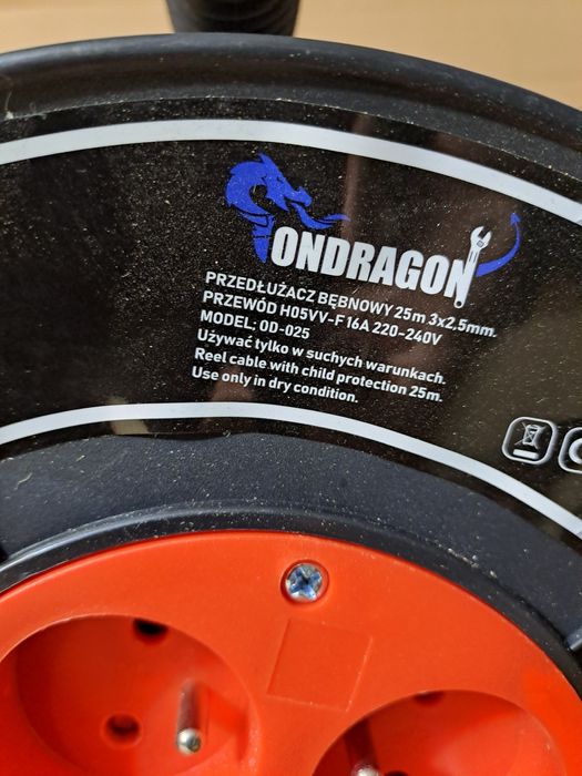 Przedłużacz   25m   3x2.5mm