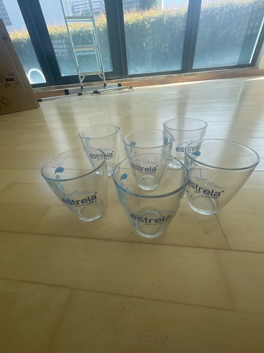 Copos de agua e Canecas de cerveja novos