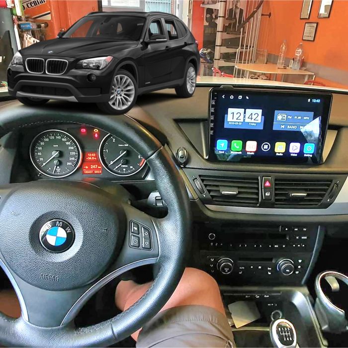 Entregas grátis Zona Grande Porto Rádio Android 14 BMW X1 E84 (Novo)