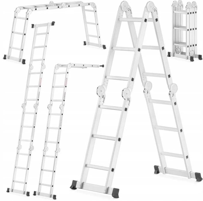 Drabina aluminiowa przegubowa składana 4x3