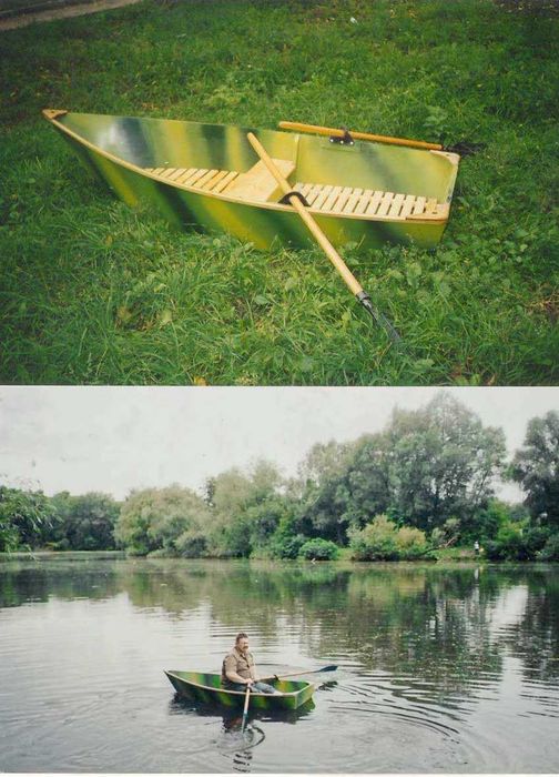 Постройка лодок.