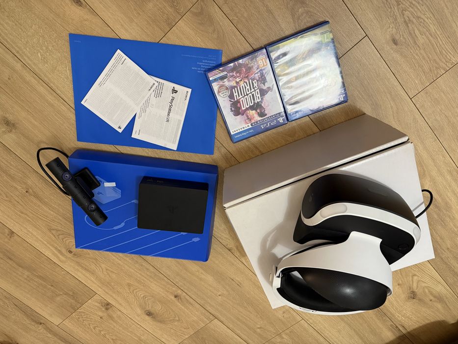 Okulary Gogle Sony Playstation VR PS Playstation 4 - FULL+ 2 Gry  PS4