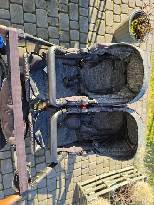 Wózek bliźniaczy 3w1