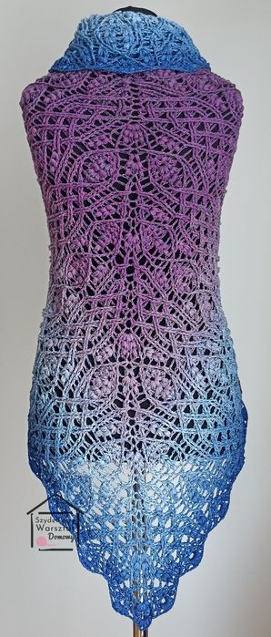 Szydełkowa chusta - 100% rękodzieło