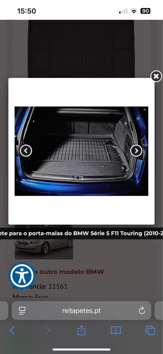 Tapete para o porta-malas do BMW Série 5 F11 touring