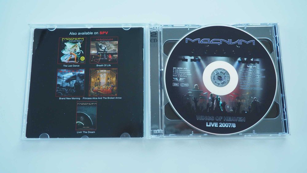 MAGNUM – Wings Of Heaven Live 2007/8   2×CD, Album • 2008 • Steamhammer / SPV • SPV 98702 2CD Stan: NM‑ / NM‑