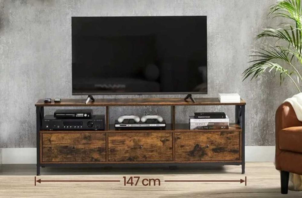 Komoda rtv w stylu rustykalnym