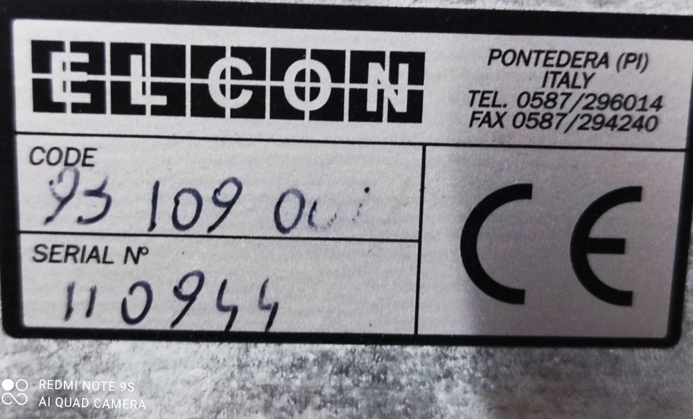 Panel operatorski ELCON EC909 Italy Sterownik PLC Tokarka Frezarka CNC