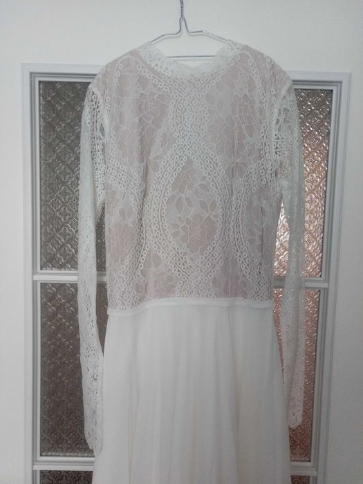 Suknia sukienka ślubna boho koronka
