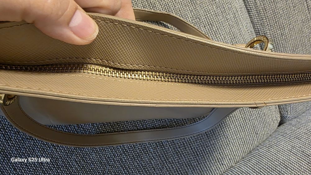 Oryginalna Duża Torebka LIU JO Shopper Beżowa Stan BDB Klasyk A4