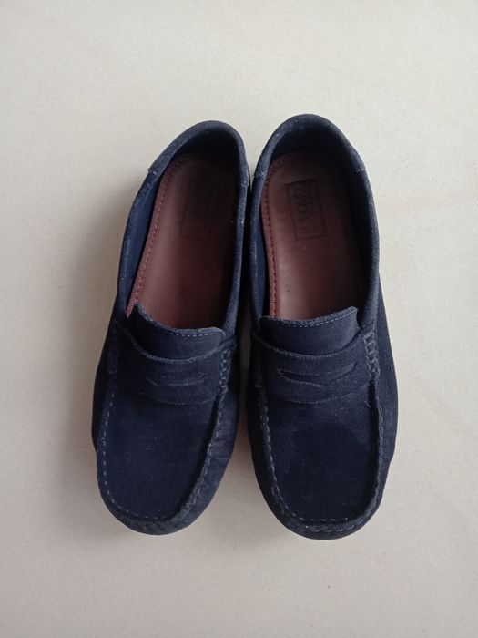 Mokasyny grananatowe 37 zara w dobrym stanie