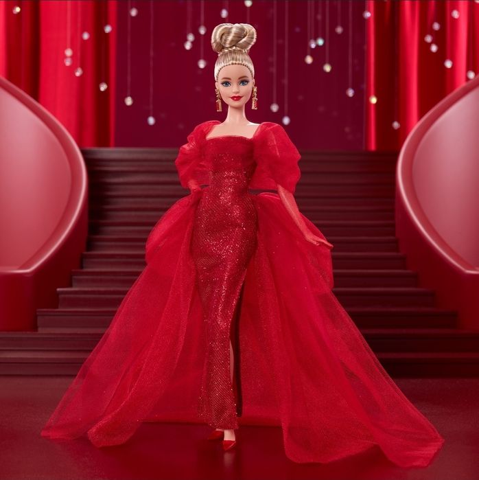 Колекційна лялька Barbie Signature Ruby Red 80-та річниця (JBJ17)