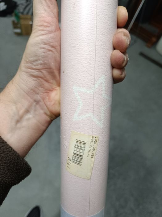Rolo papel parede infantil rosa
