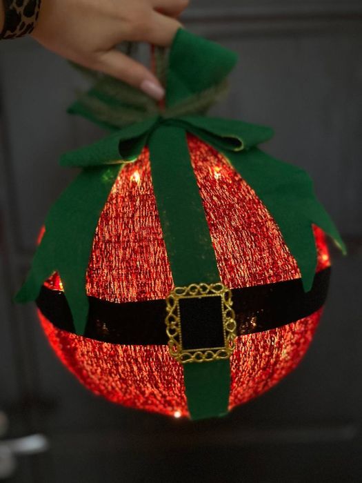 Новорічна куля з підсвіткою LED