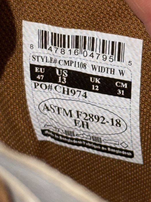 Мужские кожаные ботинки Carhartt — zdjęcie 4