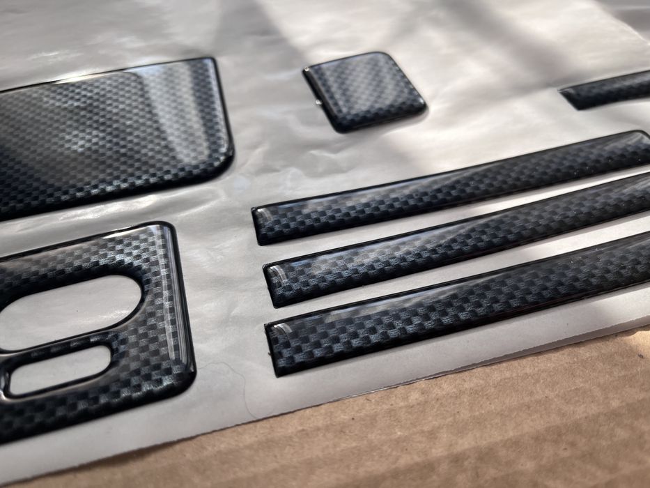 Okleina kokpitu carbon skoda fabia 1 tuning deski rozdzielczej