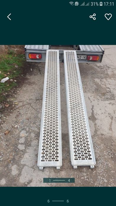 Продам трапи заїзди заезди аппарели на лафет лавета автовоз лижи рампа