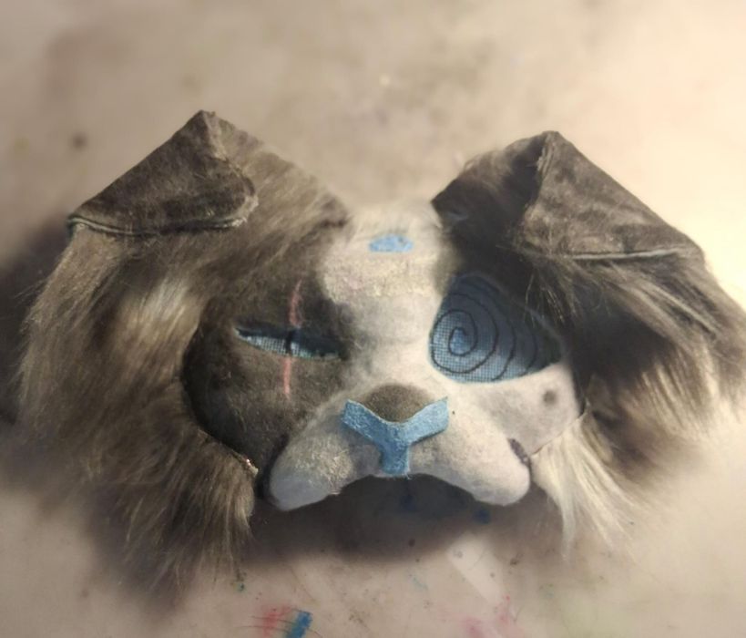 Sprzedam maskę kota/wilka, hand made