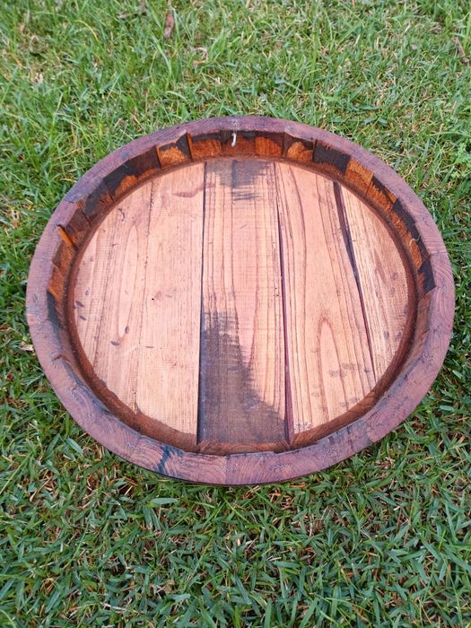 Topo de barril em madeira, carvalho Porto Barros, com 50cm