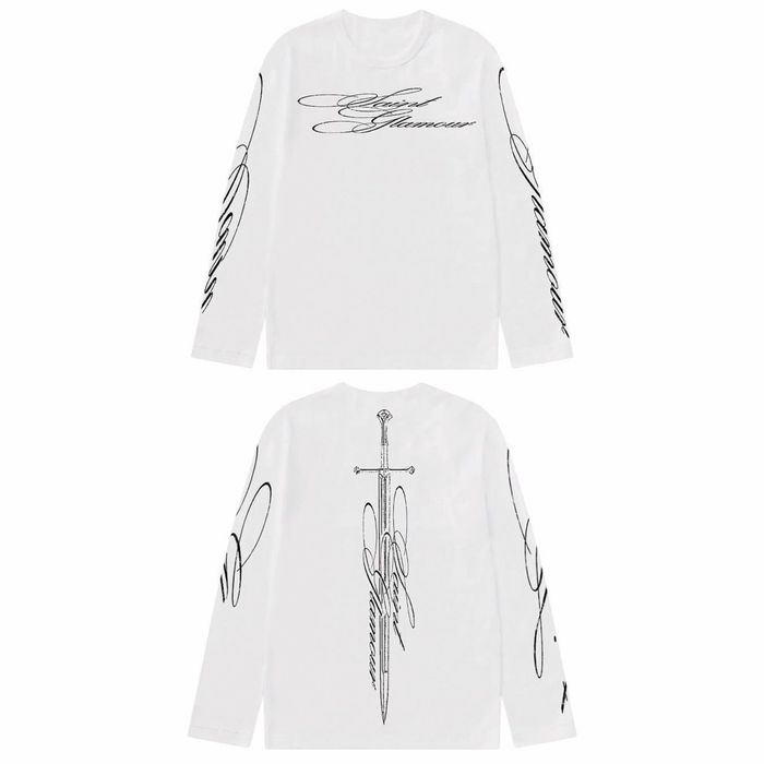 Кофта/ Лонг з принтом меча