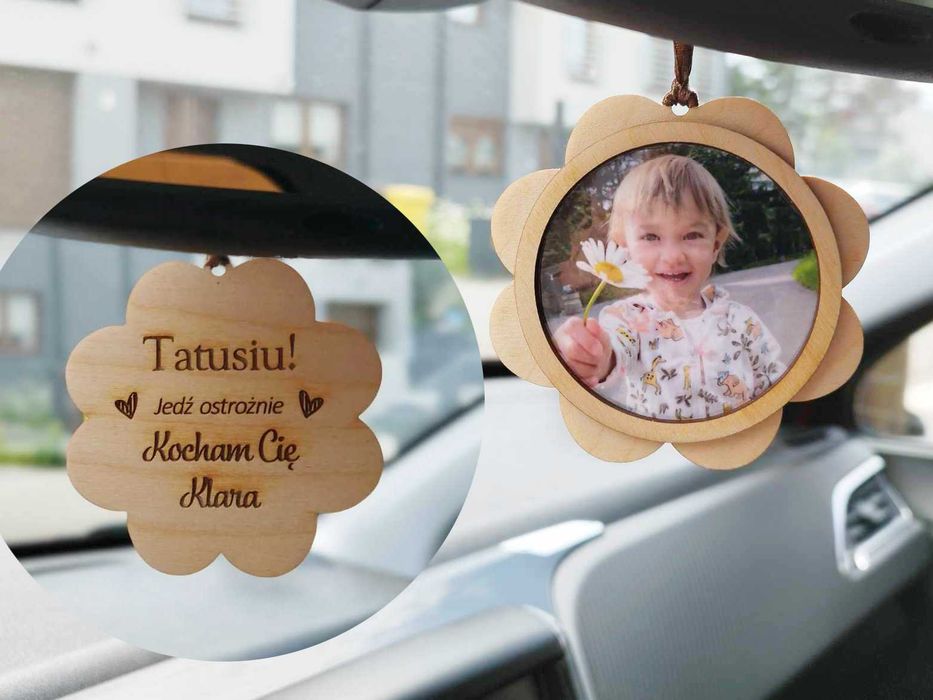 Zawieszka na lusterko ze zdjęciem * Dzień taty