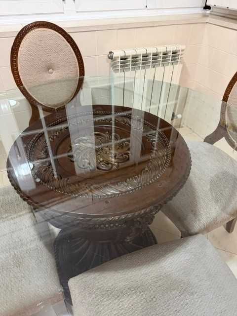 quarto de jantar mesa e 4 cadeiras - reduzido