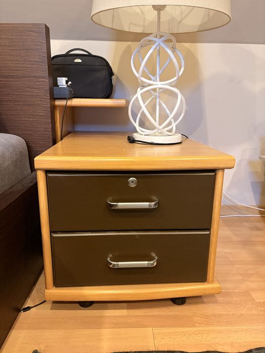 zestaw mebli lite drewno stoliki nocne szafka narożna RTV półka pod telewizor