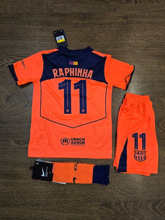 Raphinia 11 FC Barcelona 2025/2026 trzeci komplet z getrami !