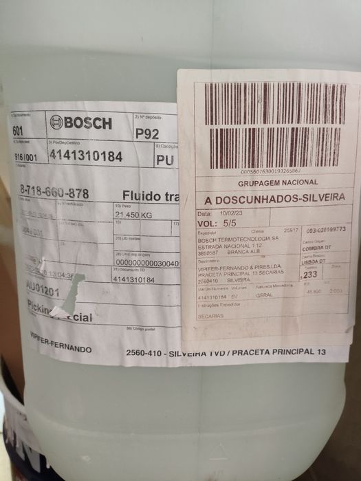 Líquido solar Bosh 20l