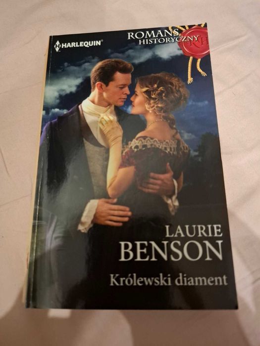 książka harlequin romans historyczny Królewski diament Laurie Benson