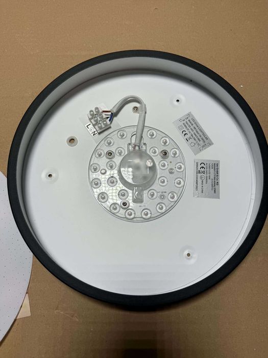 Lampa sufitowa LED 18W okrągła czarna