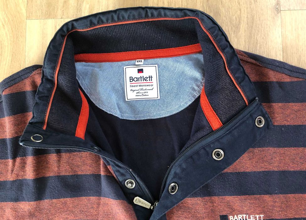 Duża bluza 6XL ( 52, 64 )bawełniana Bartlett, kołnierz