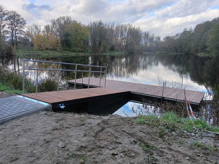 Pomost Pływający Pomosty Pływające Platforma Pływająca Wyspa Houseboat