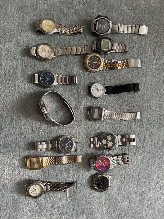 15 sztuk zegarkòw Casio Swatch Accurist Lorus Rotary Sekonda
