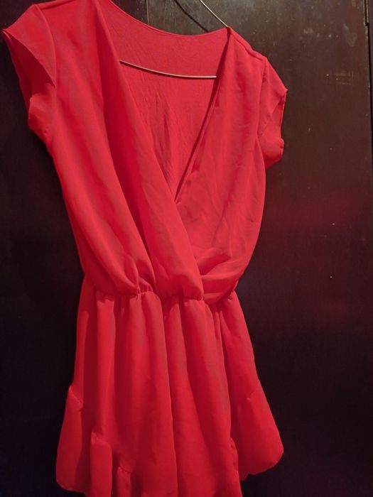 Macacão  calção  vermelho