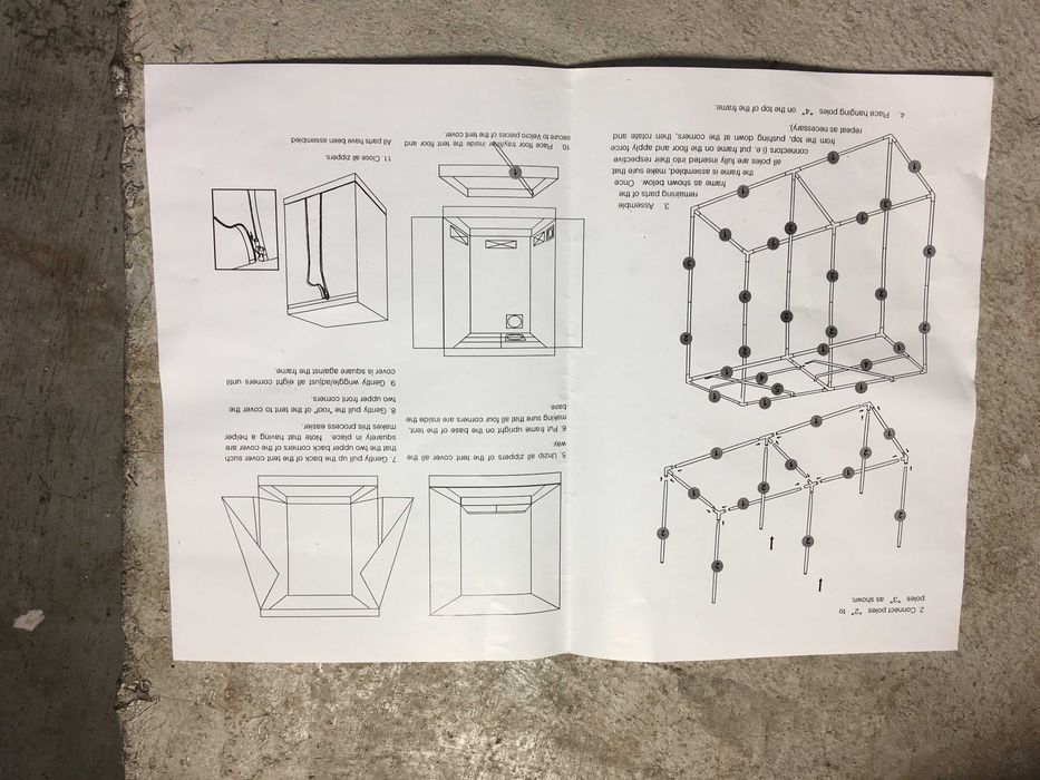 tenda de cultivo dark box - armário 240 * 120 * 200 cm