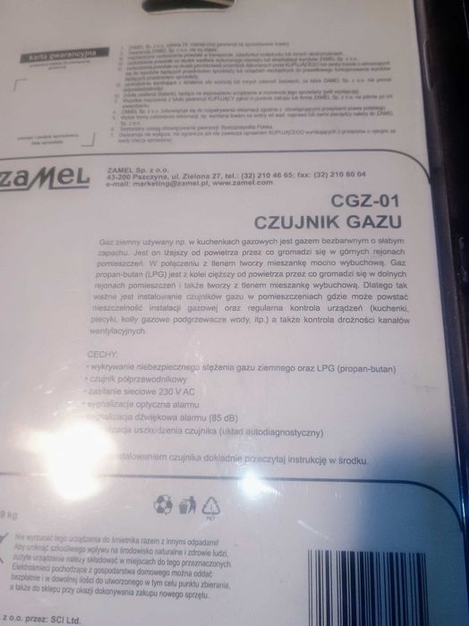 Czujnik gazu ziemnego gardi CGZ-01