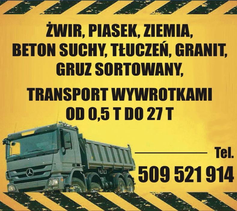 Ziemia przesiewana ogrodowa trawnik humus czarnoziem  transport