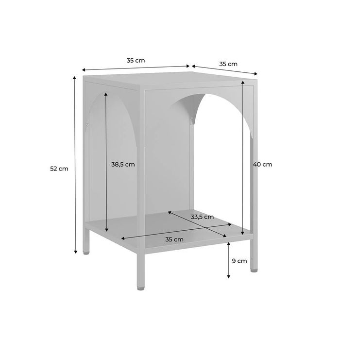 Mesinha de cabeceira industrial