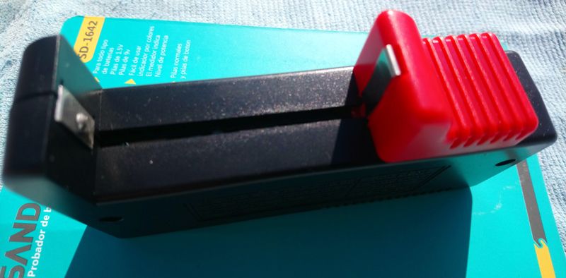 Medidor testador de carga pilhas