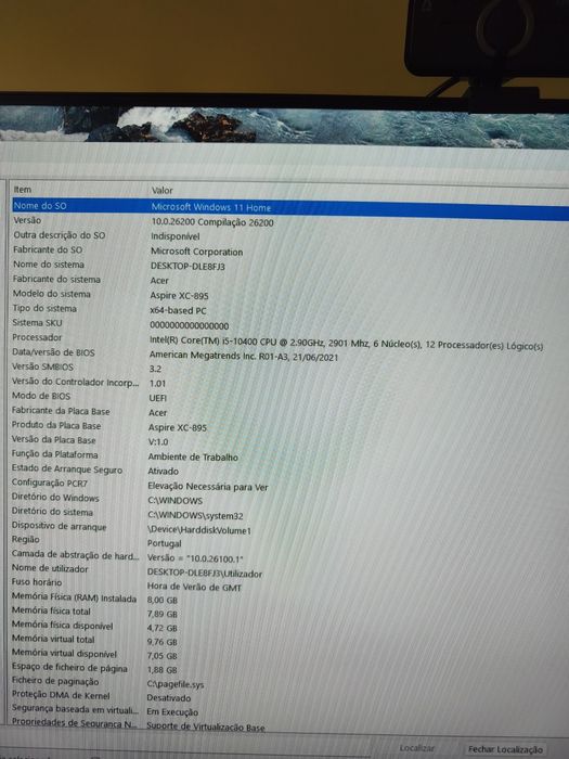 Acer Aspire XC-895 Intel Core I5 10400