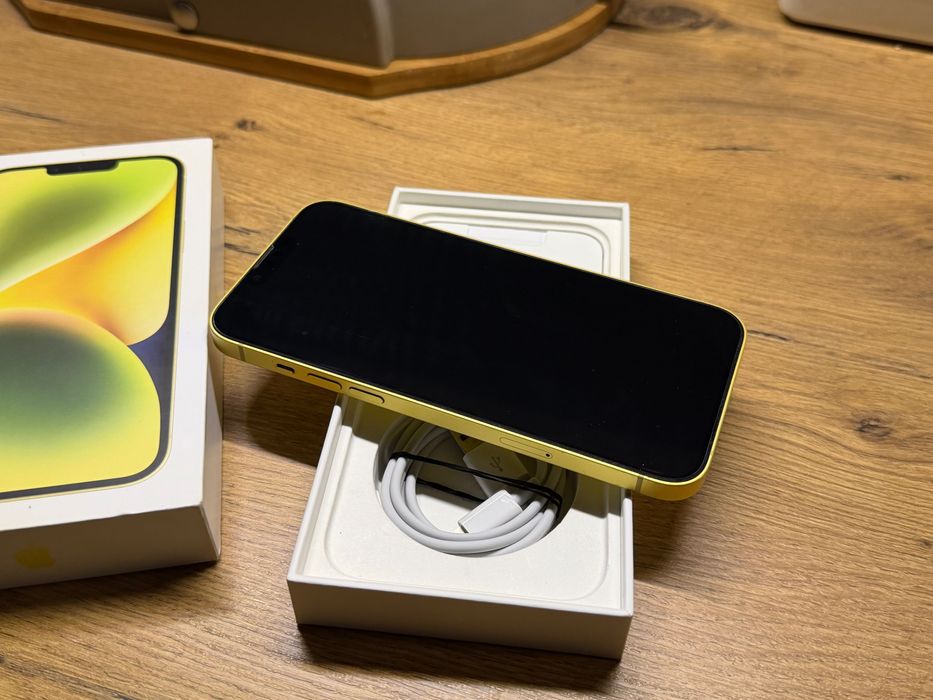 iPhone 14 Plus 128GB Yellow Żółty 15 Ładny Stan Komplet