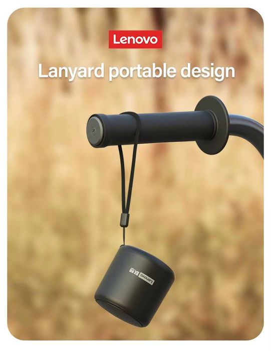 Блютуз колонка Lenovo L01 IPX5 Bluetooth 5.0 Синий