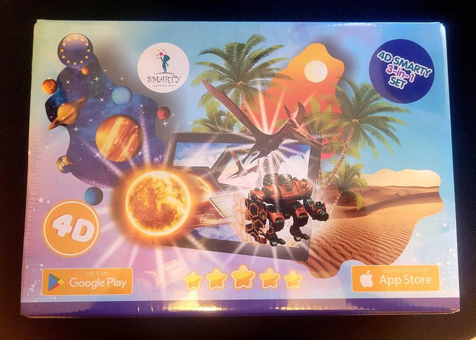 Karty interaktywne 4D Smarty - Planety, Roboty, Dinozaury