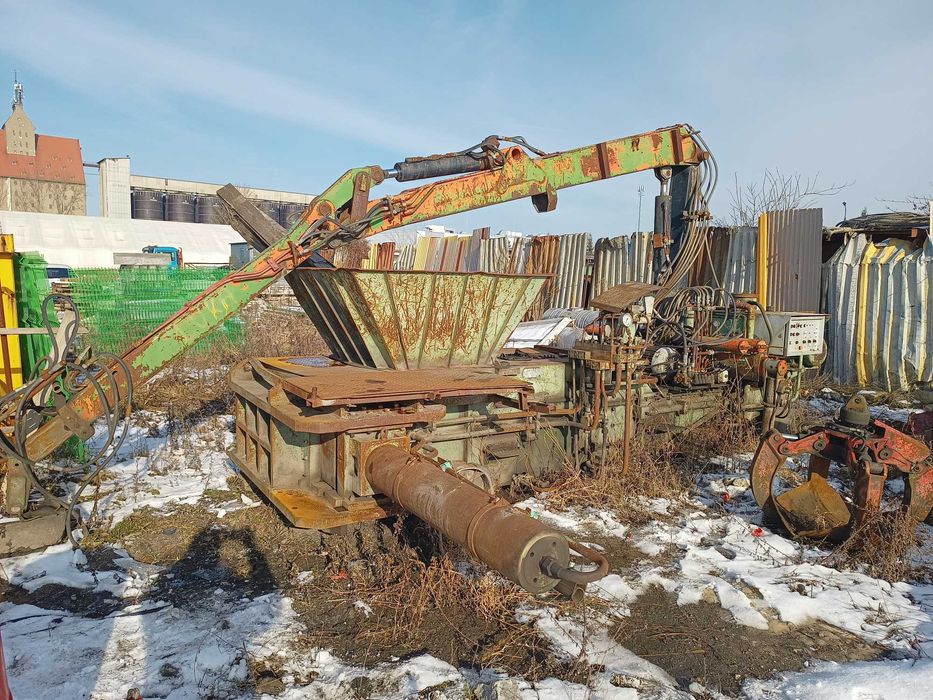 Paczkarka do złomu, prasa do złomu  z hds Hiab
