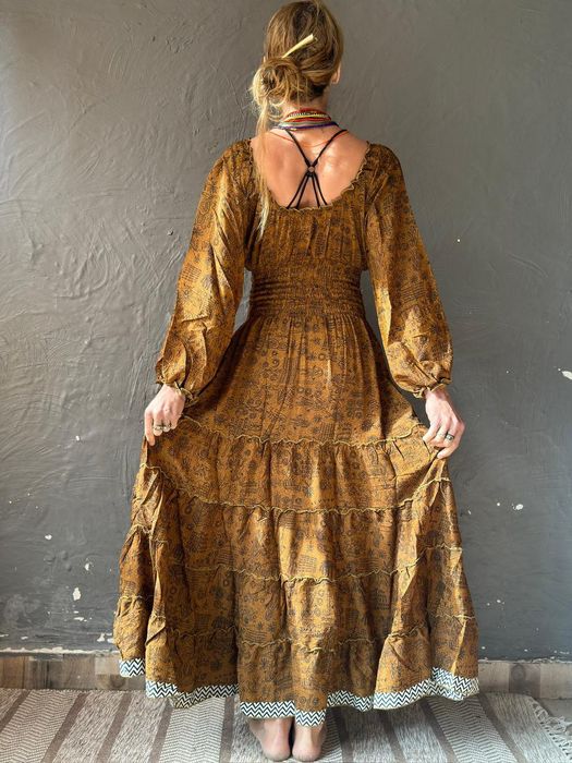 Sukienka długa boho maxi