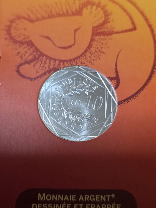 Moeda de coleção de prata de 10 € da França de 2024